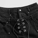 Retro Hip Hop Jeans – Distressed Denim Pants With Studded Details & Drawstring Waist, Loose Straight-Leg Unisex Style_viptrois.com