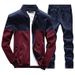 Men's Casual Hoodie & Joggers 2-Piece Set | Breathable Polyester | Streetwear Essentials | Sizes M-8XL (Yellow/Red/Gray/Black)_viptrois.com