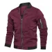 Herren Jacke Herbst Langarm Baseball Uniform Winddicht Radfahren Dünne Jacke Solide Zipper Casual Jacke Outdoor Sport Mantel_viptrois.com