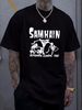Samhain November Coming Fire Black Horror Punk T-shirt, Gift For Fan TE3068 Top For Everyday Wear Versatile Breathable Homme Comfortable Summer_viptrois.com