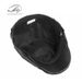 PU Korean Style Beret Men's Forward Cap British Women's Spring Autumn Winter Duckbill Leather Hat Trendy_viptrois.com