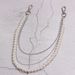 Pearl butterfly pants chain belt female cool ins pants hanging chain personalized decorative accessories jk skirt waist chain hanging ornaments_viptrois.com