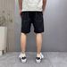 Men's Summer Casual Fashion Solid Color Loose Straight Leg Five Point mid Length Pants Thin Shorts_viptrois.com