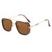 Men's Sunglasses UV Protection Fashion Glasses Square Frame Sun Protection Sunglasses_viptrois.com