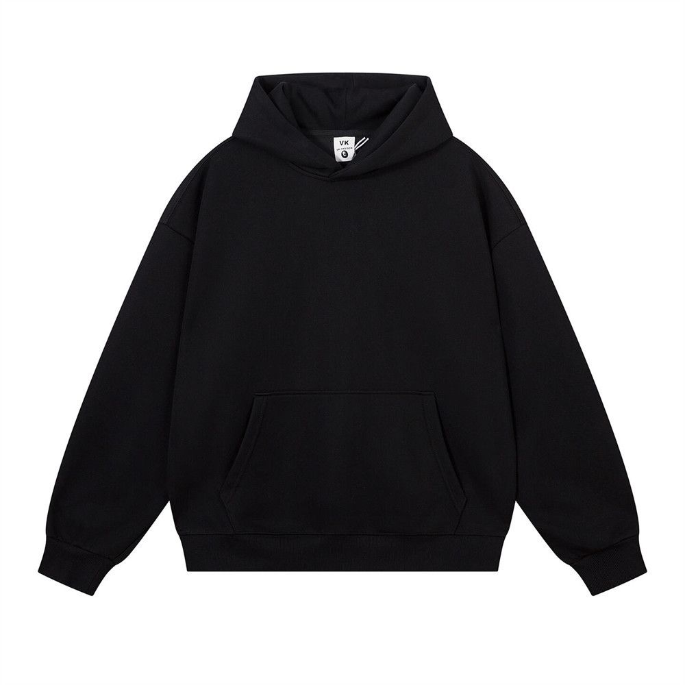 Loose Pullover Hoodie Men's Autumn Winter Casual Long Sleeve Sweatshirt Vibe Trendy Brand High Street Simple Solid Color_viptrois.com