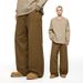 Men's Washed Cotton Work Pants – Aztec Dye Cargo Trousers With Rivet Details, Straight-Leg Vintage Streetwear Pants For Casual Wear_viptrois.com