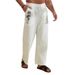 Men's Clothing Men's New Comfortable Casual Loose Wide Leg Pants Coconut Tree Print Beach Pants Trousers_viptrois.com