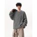 Vintage Round Neck Sweater Men And Women's Autumn And Winter Loose Fried Dough Twists Knitting Coat_viptrois.com