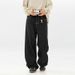 Men's Clothing Split Silhouette Retro Jeans Men's Spring New Style Bright Line Design Original Denim Trousers American Straight Pants Loose Pants_viptrois.com