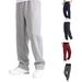 Men's Clothing new men's casual trousers men's home straight sweatshirt solid color loose trousers_viptrois.com