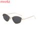Personalized Metal Cat Eye Frame Sunglasses Hot Sale Trendy Party Ins Style Sunglasses_viptrois.com