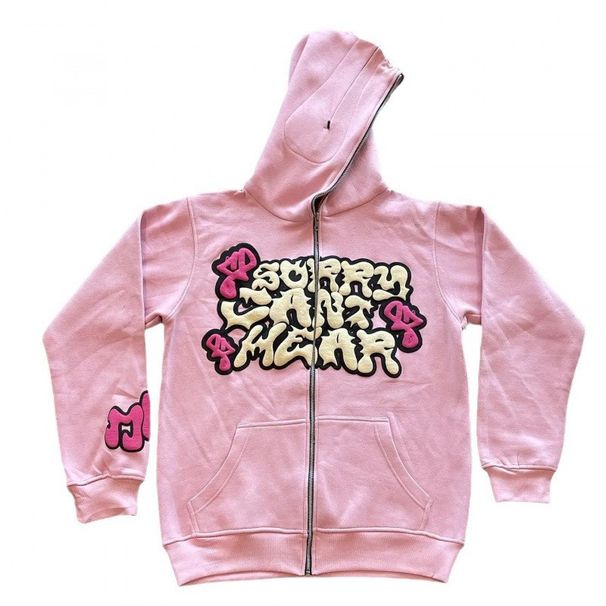 Gothic Print Zip-Up Hoodie – Unisex Oversized Streetwear With Bold Lettering | Dark Aesthetic Fashion_viptrois.com