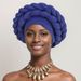 New Style Messy Linen Wrinkled Hand Woven Double Layer Twisted Hat African Hat Baotou Hat Headscarf_viptrois.com