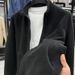 Pure Double-Sided Polar Fleece Solid Color Cardigan Sweatshirt Men's Winter Warm Casual Stand Collar Jacket Coat_viptrois.com