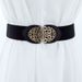 Korean Style Fashion Versatile Women's Elastic Narrow Ladies Decorative Dress Thin Black Belt Trendy Waist Cincher_viptrois.com