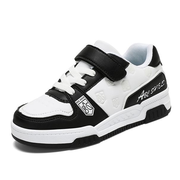 Kid's Clothing Boys' Shoes 2024 Autumn New School Students' Shoes Comfortable Soft-soled Sports Shoes For Children's Leather Anti-skateboard Shoes_viptrois.com