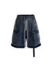 Men's Clothing Straight Pants Men's Trendy All Match Loose Workwear Wide Leg Casual Five Point Denim Shorts_viptrois.com