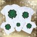 Pure Cotton Parent Child Wear Short Sleeved Solid Color Blank Family Wear_viptrois.com