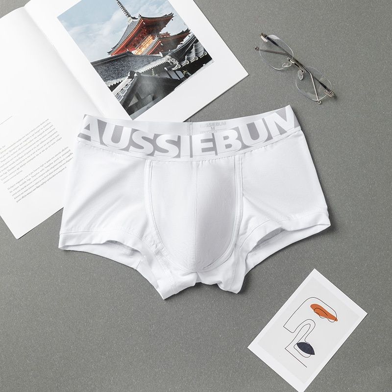 Pulse Australian Boxer U-Convex Combed Cotton Antibacterial Crotch AUSSIEBUM Candy Trendy Men's Underwear_viptrois.com