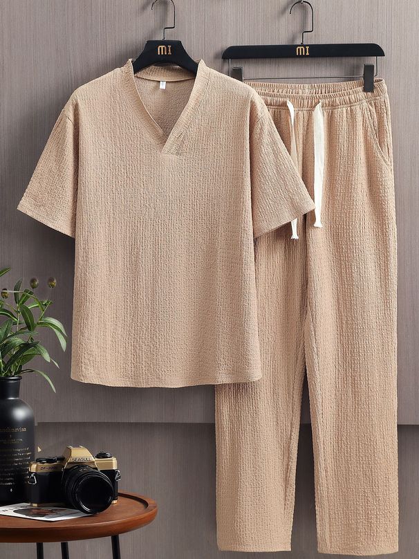2025 New Summer Pants Simple, Comfortable And Fashionable Set_viptrois.com