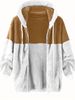 Men's Winter Fleece Lined Hooded Jacket - Warm Double Faced Coat, Loose Fit Casual Outerwear For Cold Weather_viptrois.com
