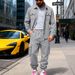 Men's Heavyweight Velvet Sweatpants And Jacket Set Warm Outdoor Workwear Two-Piece Suit For Winter_viptrois.com