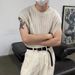 Men's Clothing Hollow Knit Sleeveless Vest - Breathable Summer Mesh T-Shirt For Casual Layering Comfortable (Khaki, Black) - Sizes M To XXXL_viptrois.com