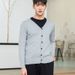 Spring And Autumn V-Neck Cardigan Men's Wool Thin Loose Korean Style Cashmere Knitted Sweater Jacket Trendy Youth_viptrois.com