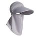 Ice Silk Women, Summer With Mask, Integrated Face Shield For Cycling, UV Protection Sun Hat_viptrois.com