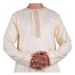 Men's Clothing New Style Mercerized Velvet Fashionable Collar Edge Arab Robe Round Collar High End Omani Robe_viptrois.com