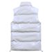 Winter New Men's Youth Glossy Solid Color Stand-up Collar Trend Casual Vest Fashion Vitality Vest One Piece Hair_viptrois.com