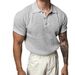 Men's Premium Knit Polo Shirt - Lightweight & Breathable Short Sleeve Top (M-XXXL, Solid Colors)_viptrois.com
