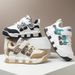 Mother & Kids Shoes Leather Surface Autumn And Winter New Boys Running Shoes Soft Soles Medium And Large Children Student Casual Shoes Single Shoes_viptrois.com