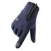 Cycling gloves men's fall and winter anti-splash plus velvet warm non-slip full-finger outdoor mountaineering sports gloves ladies_viptrois.com