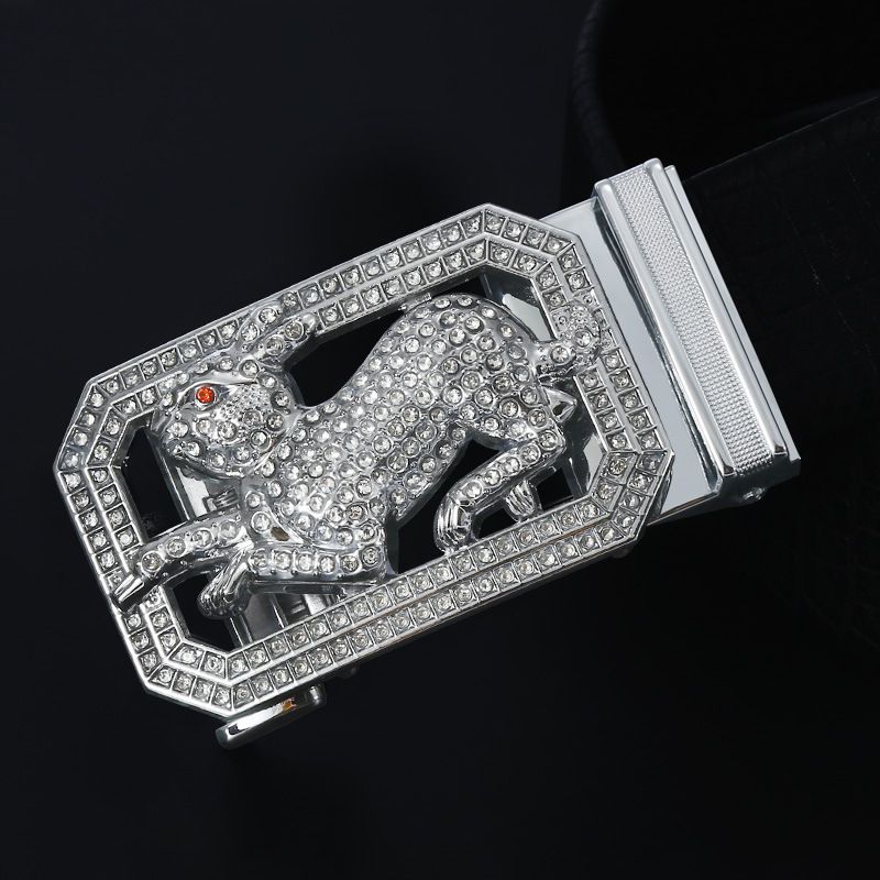 Men's Belts Belt Buckle Head Automatic Buckle Without Belt Body Suitable For 3.6 Wide Belt With Diamond Twelve Zodiac Signs Of Birth Year_viptrois.com