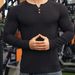 Men's Performance Half-Button Training Tee – Breathable Slim Fit Basketball & Running Shirt (White/Black/Pinkish/Blue/Dark Gray, S-XXXL)_viptrois.com