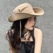 Summer Sun Protection Hiking Fisherman Women, Outdoor Wide Brim Fishing Hat, Sunshade Trekking, Western Style Large Head_viptrois.com