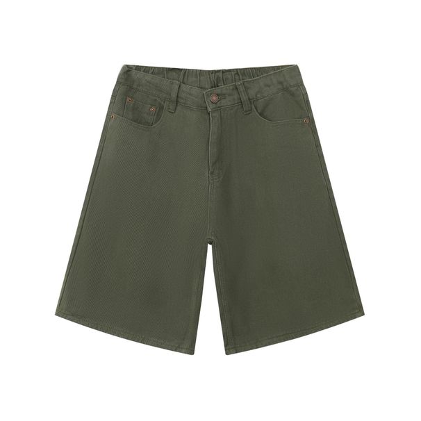 Men's Clothing Retro Vintage Straight Shorts Semi Elastic Versatile Simple Casual Shorts_viptrois.com