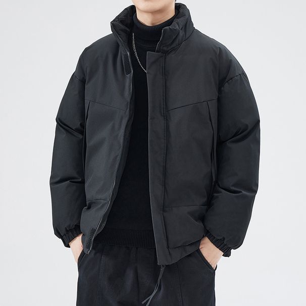 Wholesale Autumn Winter New For Men Thickened Warm Loose Stand Collar Coat Casual Trendy Jacket Cotton Clothing_viptrois.com