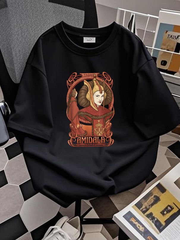 Padmé Amidala Jersey T Shirt Ideas Bella And Canvas Graphic Designer Clothes Slightly Top For Everyday Wear Streetwear Soft Stretched Versatile_viptrois.com