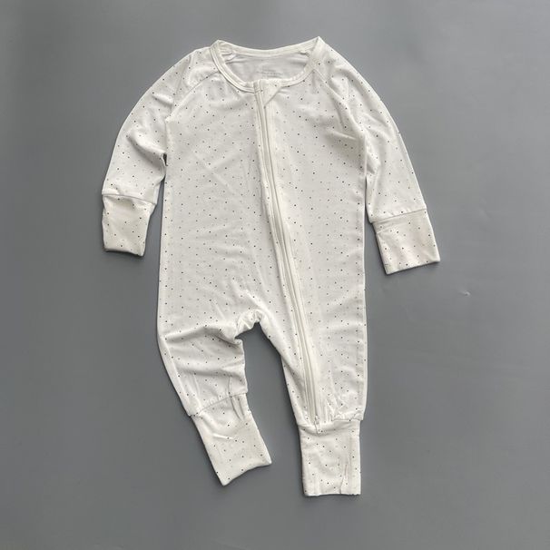 Newborn Baby Summer Thin Empty Room Bamboo Fiber Can Cover Hands And Feet Or Expose Hands And Feet Romper Jumpsuit Outer Crawling Clothes_viptrois.com