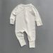 Newborn Baby Summer Thin Empty Room Bamboo Fiber Can Cover Hands And Feet Or Expose Hands And Feet Romper Jumpsuit Outer Crawling Clothes_viptrois.com