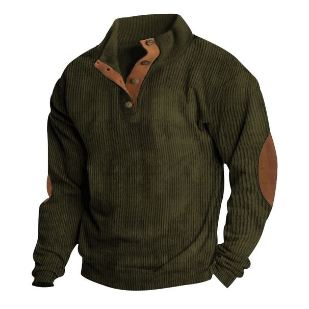 Pure Cross-border Hot-Selling Spring And Autumn European Size Men's Outdoor Casual Stand Collar Long Sleeve Sweatshirt In_viptrois.com
