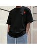 Maglietta Uomo 180G Cotone Piccolo Logo Linea Minimalista Sul Seno Sinistro, Elegante Versatile Per Spostamenti Quotidiani E Outfit Di Coppia_viptrois.com