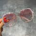 European And American Rhinestone Luxury Sunglasses For Women Cross Border Square Oversized Handmade Diamond Sunglasses_viptrois.com