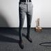 Men's Clothing Slim Fitting Suit Trousers Spring And Autumn Casual Trousers Handsome Slim Fit Bottoms_viptrois.com