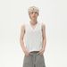 MTLCLOTHES Men's Clothing | Niche V-neck Thin Solid Color Jacquard Sleeveless Knitted Top Daily Base Vest Casual_viptrois.com