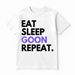 Camiseta Gooner Funny Gooning Meme Eat Sleep Goon Repeat Hecha En EE. UU. De Algodón Puro Tejido, Cómoda Para Hombres Y_viptrois.com