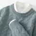 Nordmann 24 Autumn Winter 5-Needle Thickened Crew Neck Men's Long Sleeve Pullover Sweater Diamond Twist Wool Knitted Base Layer_viptrois.com