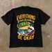 American Trendy Brand Skull Print Pure Cotton T-shirt Men's Versatile Top Loose And Casual_viptrois.com